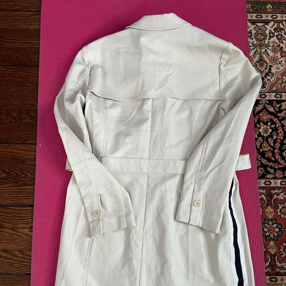 NEW 'ecru' Twill Cotton Trench Coat - Picture 5 of 15